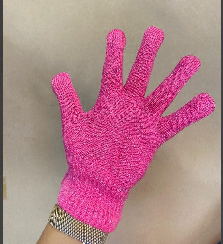 GUANTES BRILLOSOS
