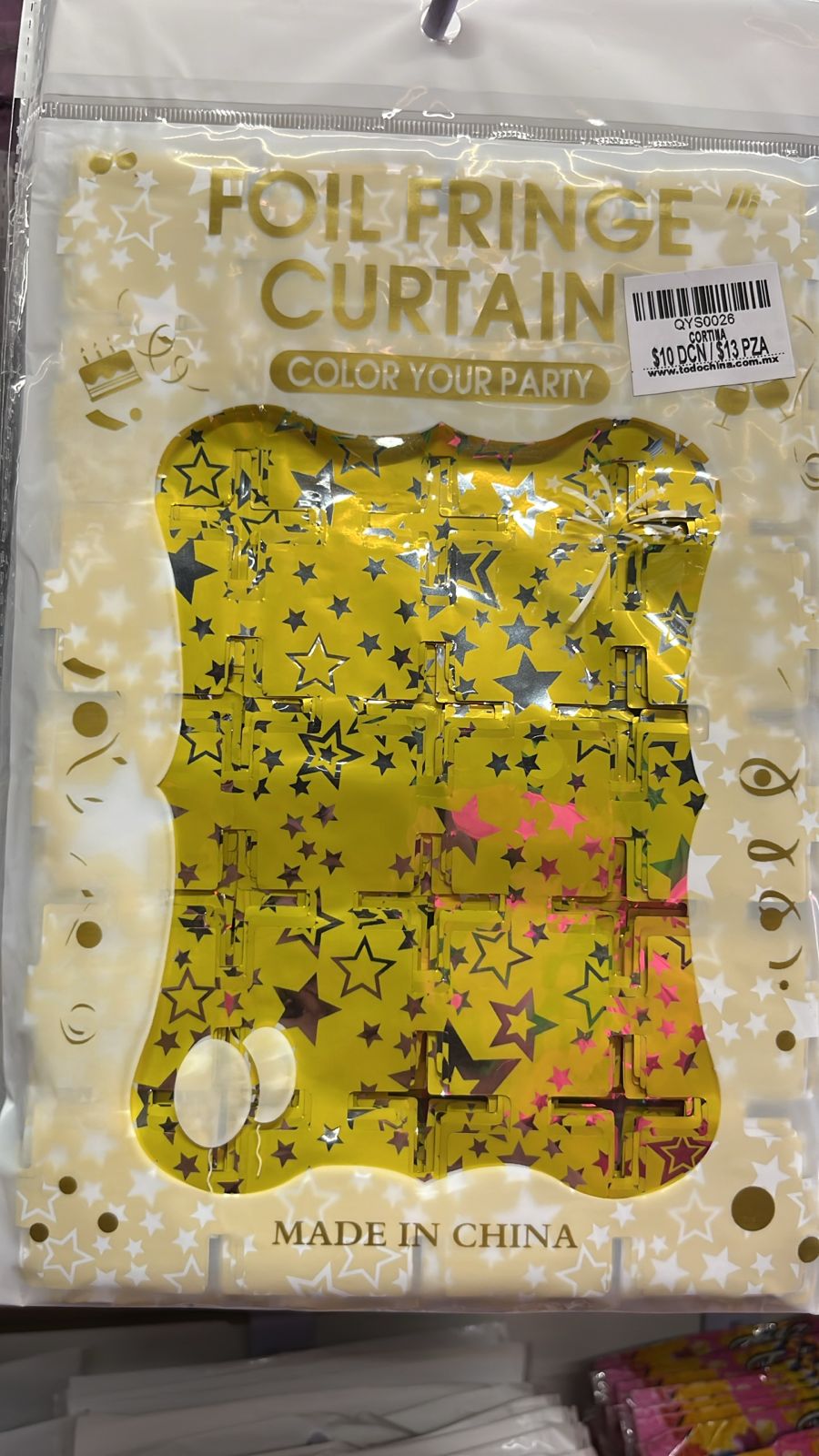 CORTINA METÁLICA CUADROS QYS0026
