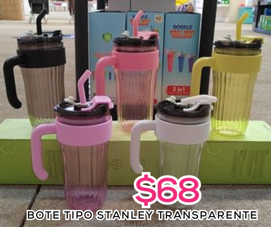 BOTE TIPO STANLEY TRANSPARENTE