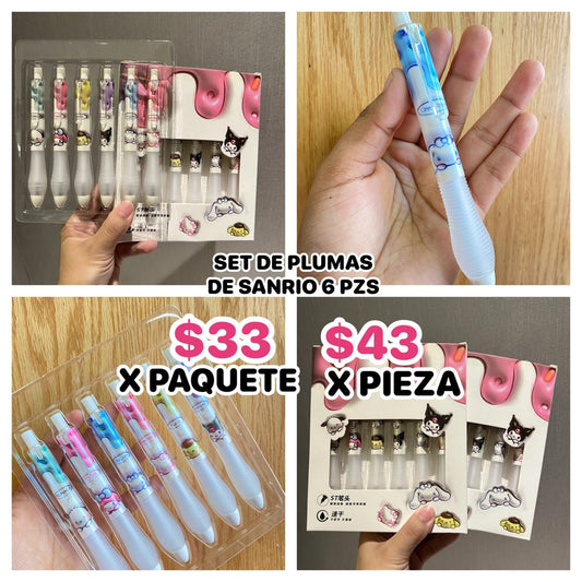 SET DE PLUMAS SANRIO