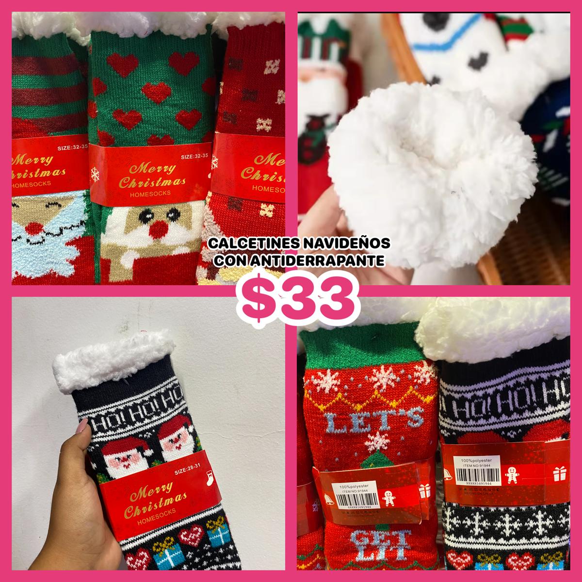 CALCETINES NAVIDEÑOS CON ANTIDERRAPANTE