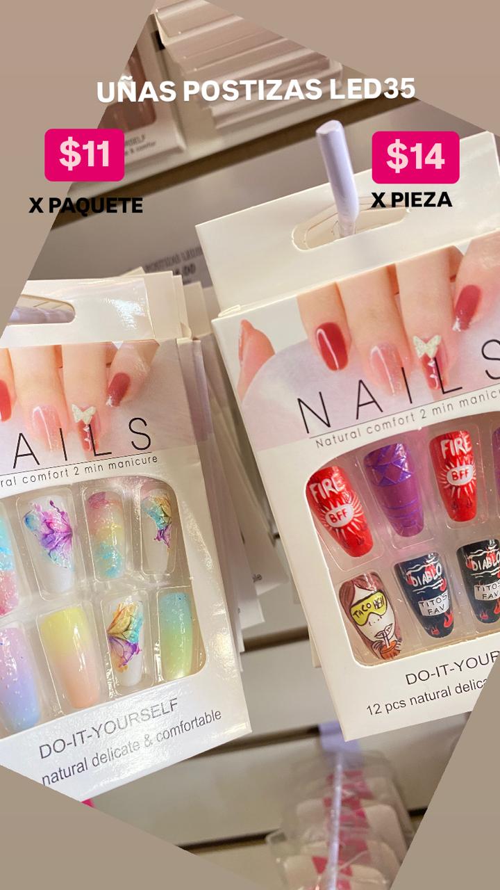 UÑAS POSTIZAS LED35