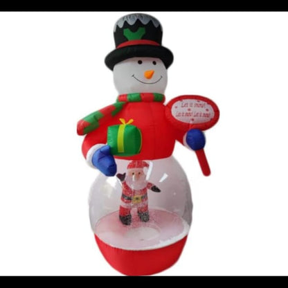 INFLABLE MUÑECO DE NIEVE 2.4 MTS  D2101