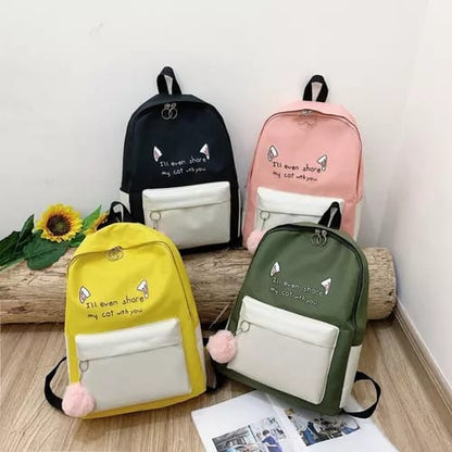 SET DE MOCHILA COREANA 4 PZAS