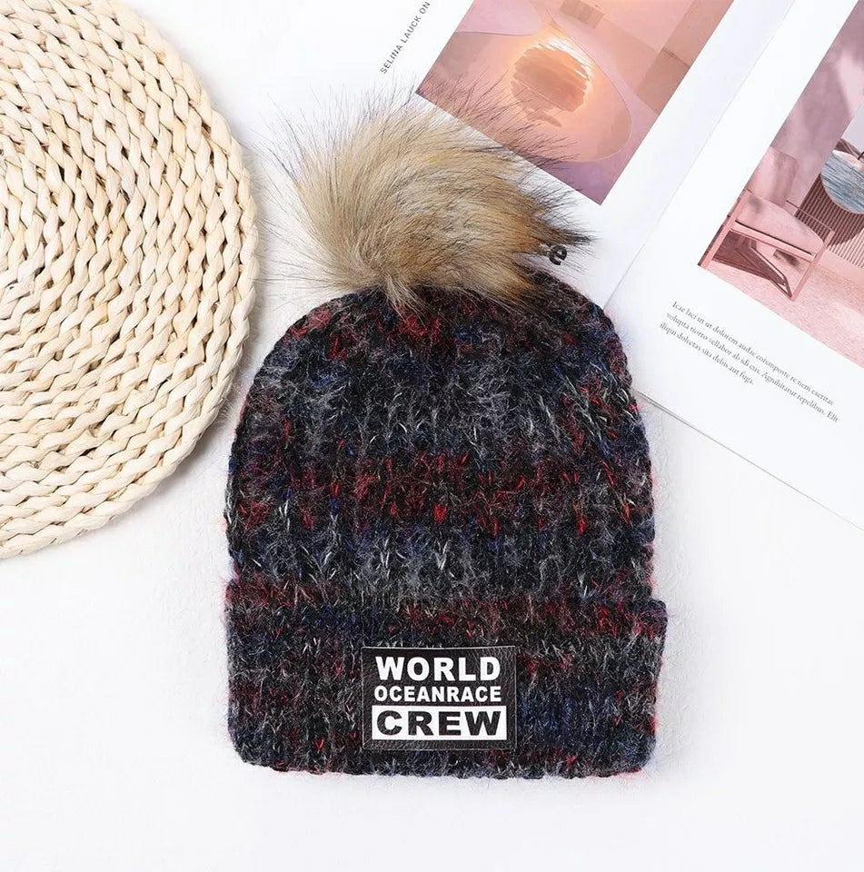 GORRO MATIZADO CON POMPON