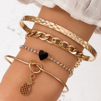 Set de Pulseras Piña 4 pzas